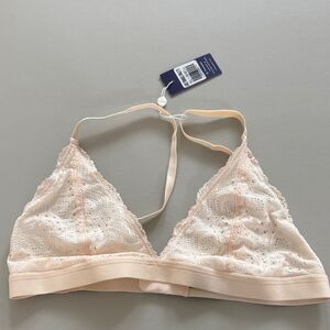 ✨NWT✨ Pepper Cream Tan White Lace Bralette Size XL